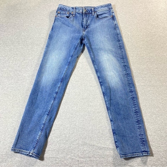 American Eagle Jeans Mens W30 Blue Slim Straight Airflex + Low Rise Casual Denim - Picture 1 of 14